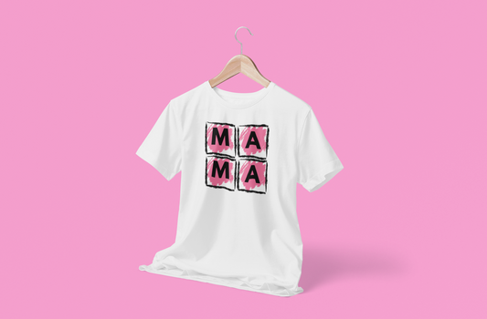 pink squares MAMA - DTF TRANSFER (O2)