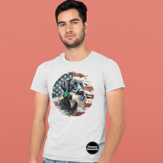 Dog with bird Hunting - DTF TRANSFER (U8)