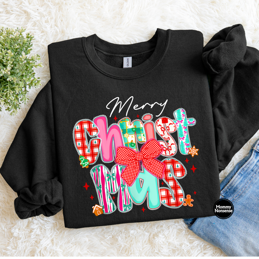 Merry Christmas bright - DTF TRANSFER (L145) DTF Transfer