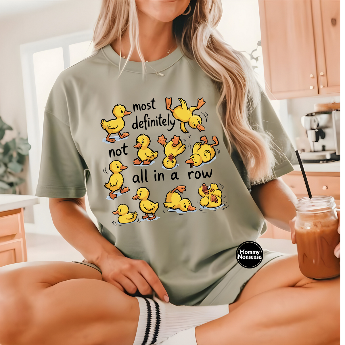 Not In A row Ducks- DTF TRANSFER (L947) DTF Transfer