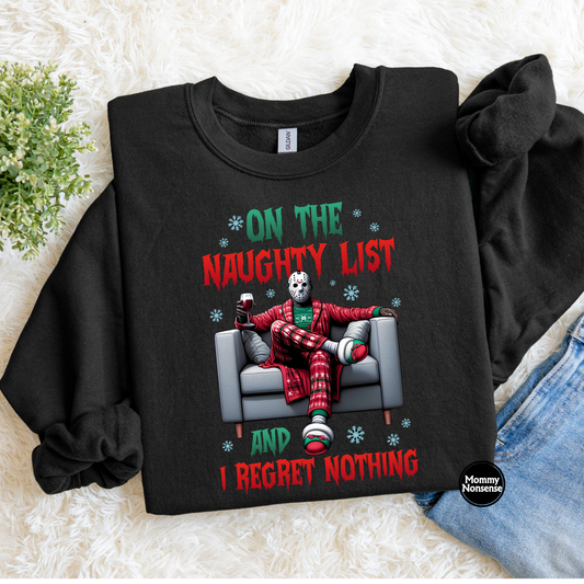 On The Naughty List And I Regret Nothing Baddie - DTF TRANSFER (L18) DTF Transfer