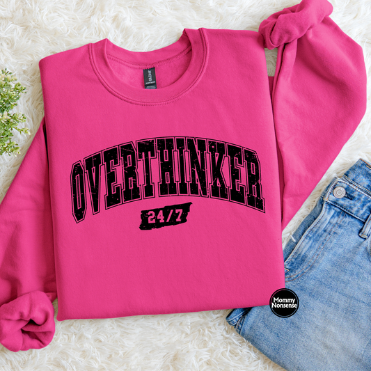 Overthinker (blk)- DTF TRANSFER (L581) DTF Transfer