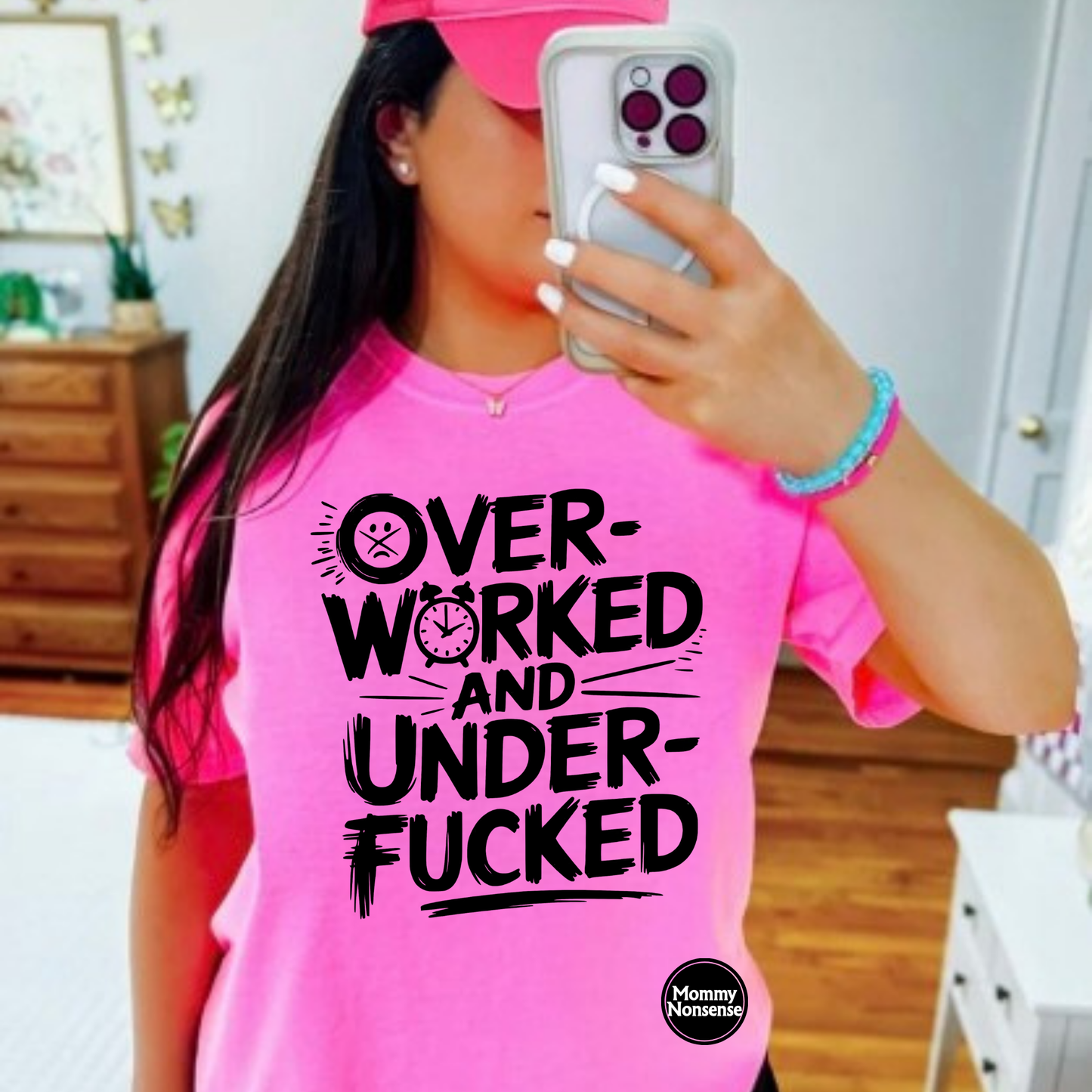 Overworked and Under fucked -DTF TRANSFER (G10) DTF Transfer