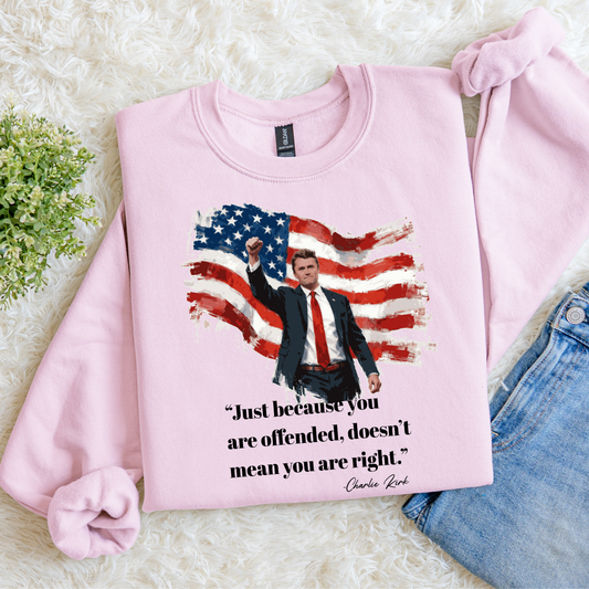 Charlie Kirk Crewnecks