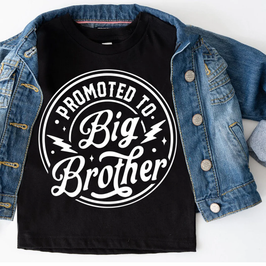 Promoted To Big Brother (wht)- DTF TRANSFER  (Z88)