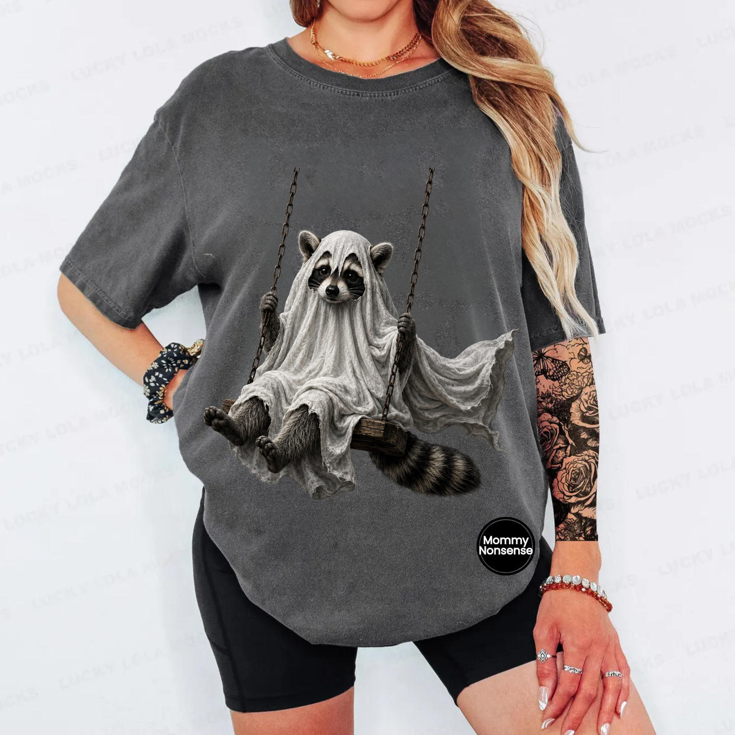 Racoon Ghost - DTF TRANSFER (L928) DTF Transfer