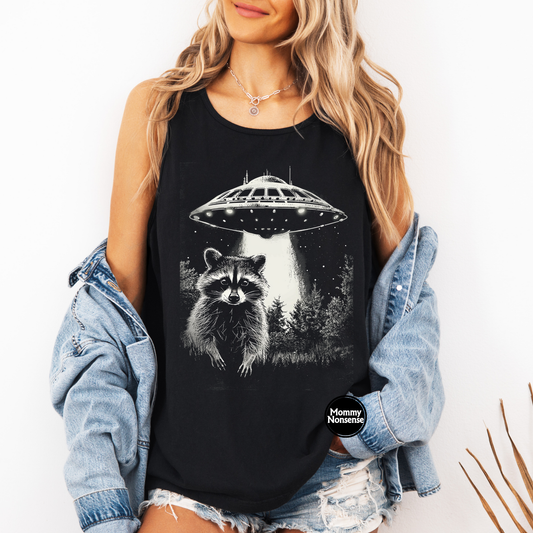 UFO Raccoon- DTF TRANSFER (L944) DTF Transfer