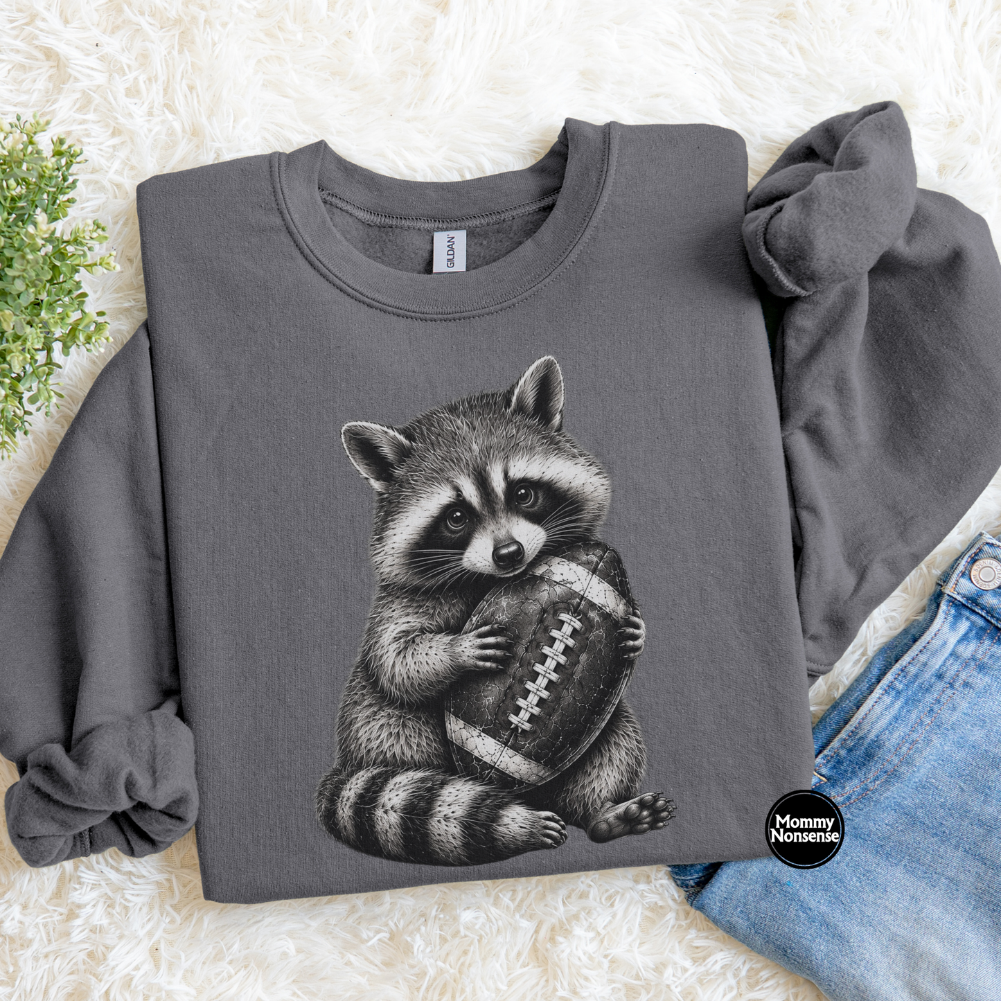 Football Raccoon- DTF TRANSFER (L892) DTF Transfer
