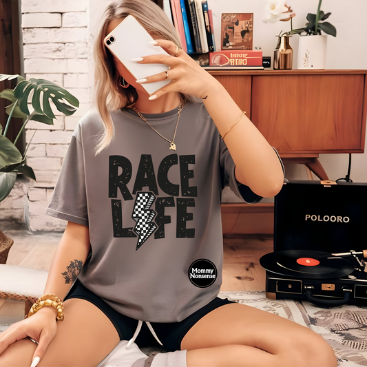 Race Life -DTF TRANSFER (H40) DTF Transfer