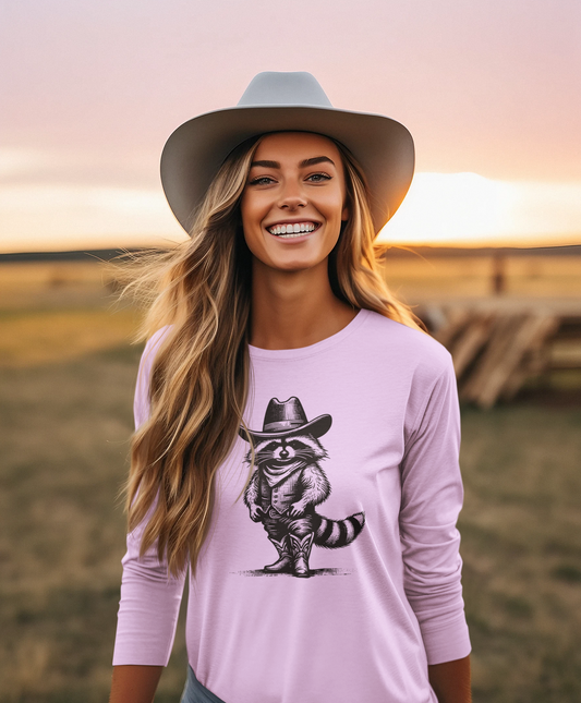 Racoon Western - DTF TRANSFER (L1)