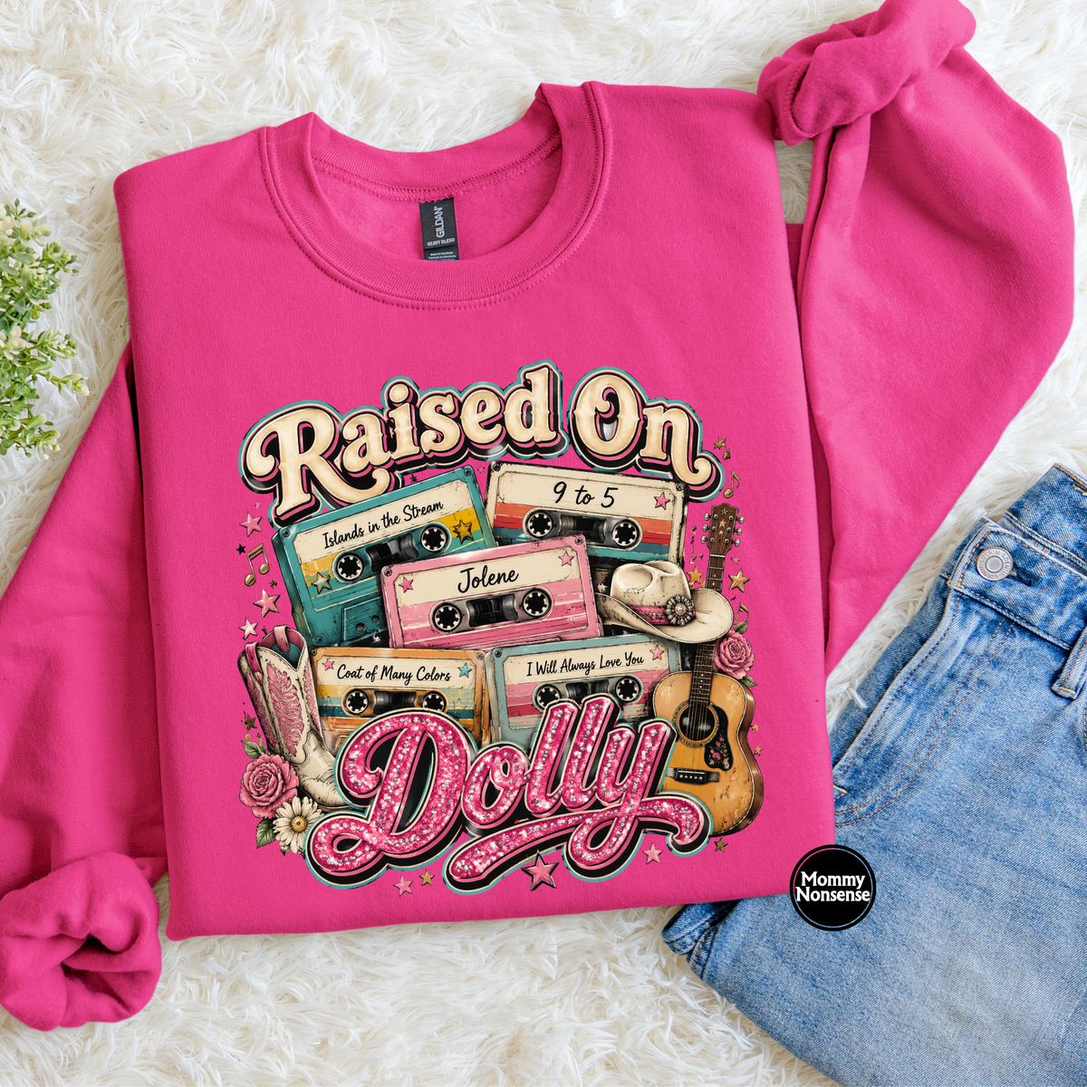 Raised On Dolly- DTF TRANSFER (M40) DTF Transfer
