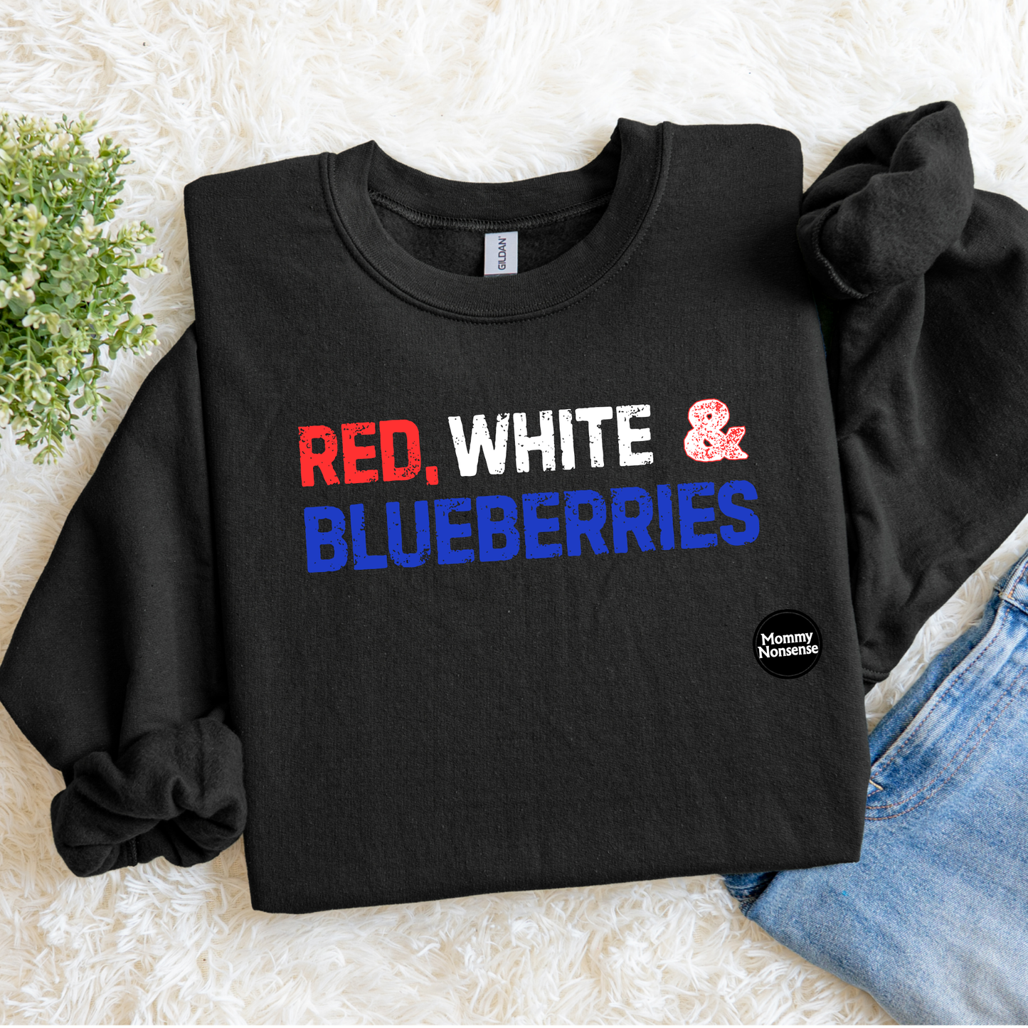 Charlie Kirk Red White & Blueberries Crewnecks