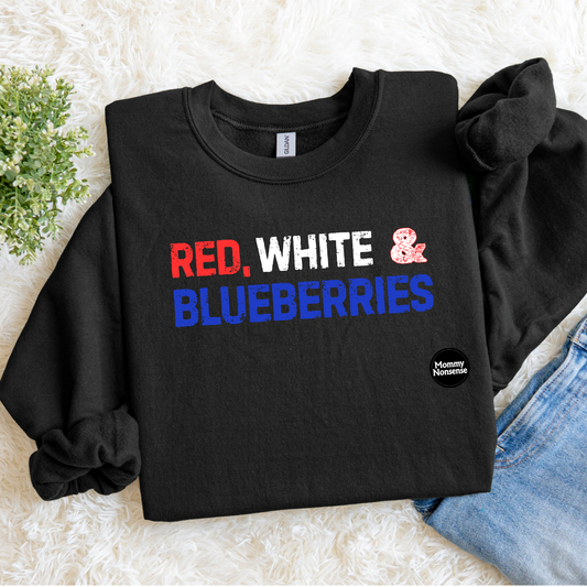 Charlie Kirk Red White & Blueberries Crewnecks