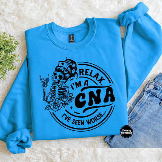 Relax I'm A CNA- DTF TRANSFER (L858) DTF Transfer