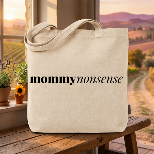Natural colored tote bag mockup