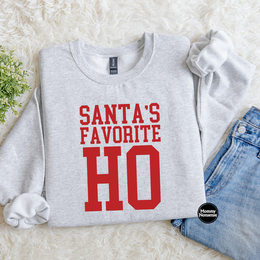 Santas Favorite Ho (red)- DTF TRANSFER (K99) DTF Transfer
