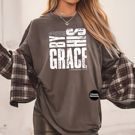 Saved By His Grace wht - DTF TRANSFER  (T5)