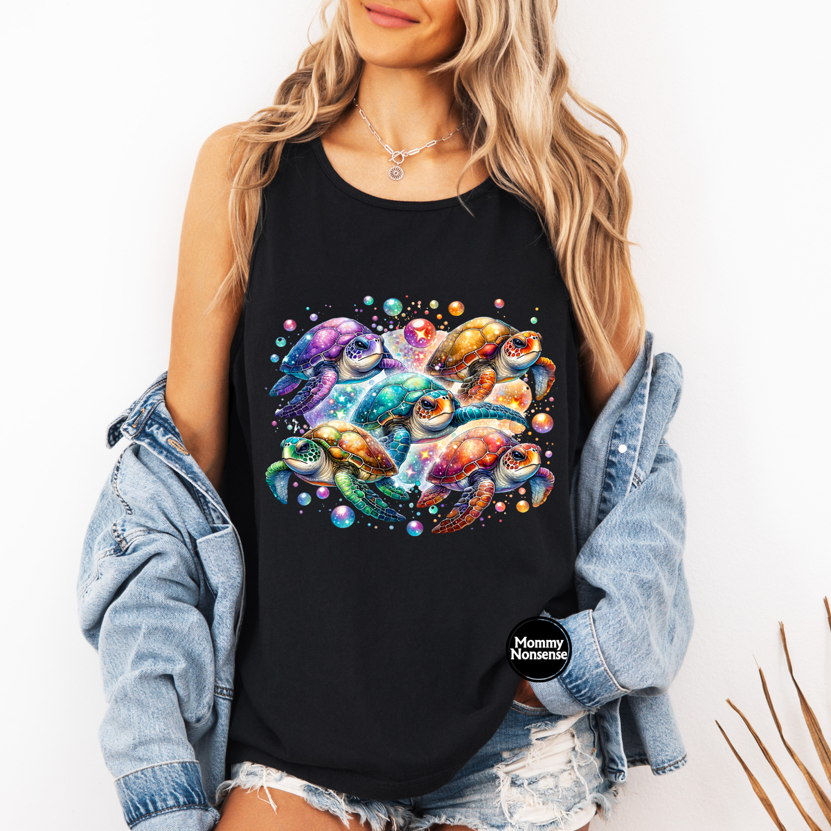 Colorful Sea Turtles- DTF TRANSFER (M18) DTF Transfer