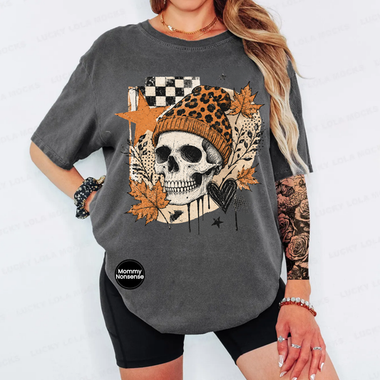 Skelly Fall checkered- DTF TRANSFER (L853) DTF Transfer