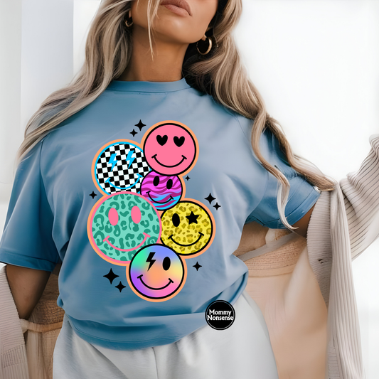 Smileys -DTF TRANSFER (J1) DTF Transfer