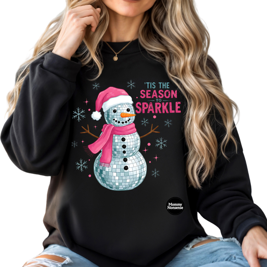 Tis The Season To Sparkle snowman -DTF TRANSFER (J44) DTF Transfer