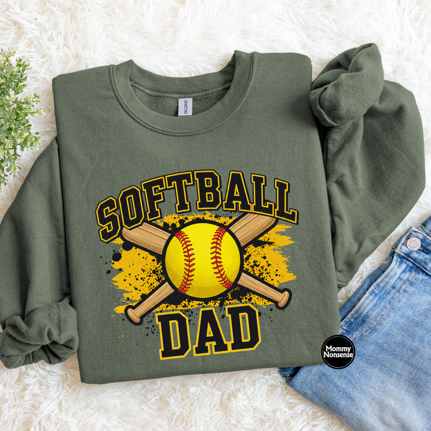 Softball Dad- DTF TRANSFER (L600) DTF Transfer