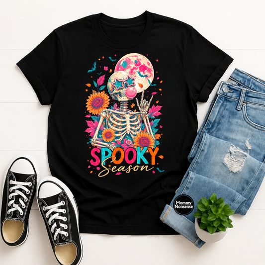 Spooky Season Skelly- DTF TRANSFER (L819) DTF Transfer