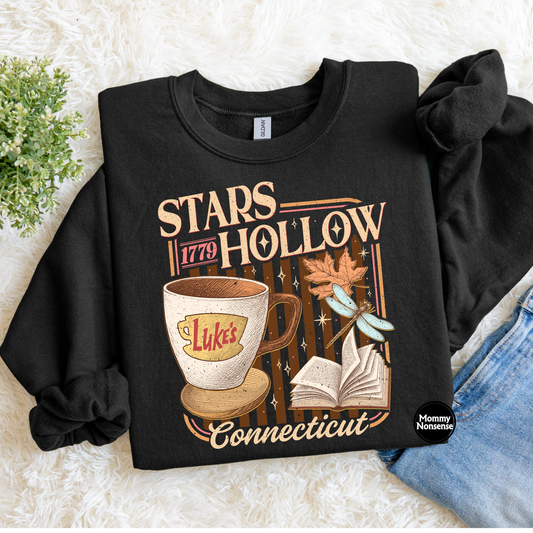 Stars Hollow (tan print)- DTF TRANSFER (L22) DTF Transfer
