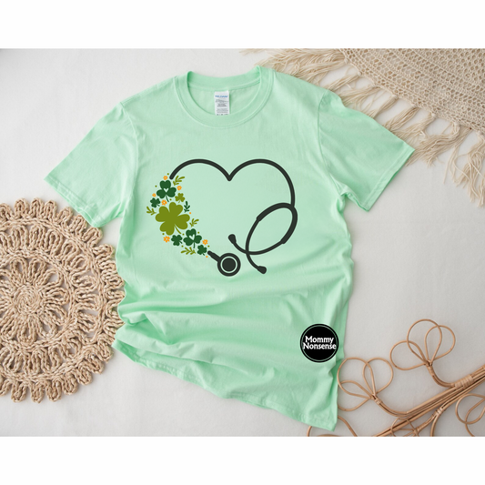 St patty's Day Stethoscope- DTF TRANSFER (L478) DTF Transfer