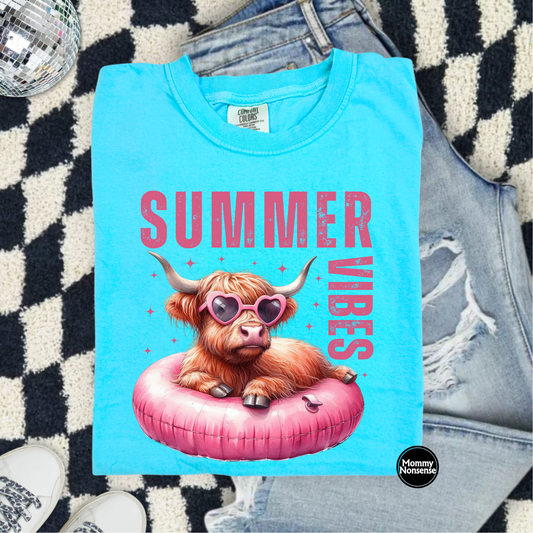 Summer Vibes Highlander- DTF TRANSFER (L522) DTF Transfer