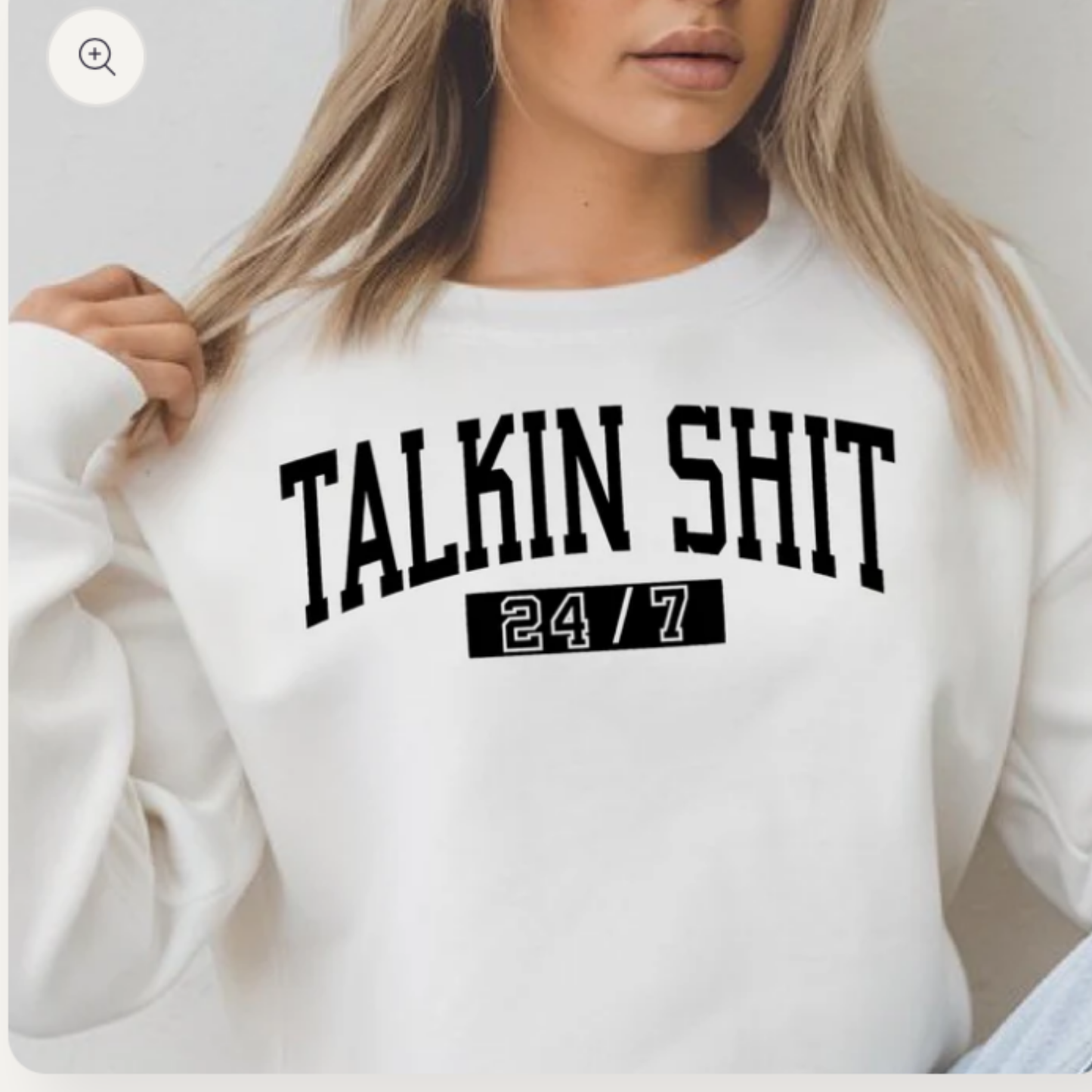 Talkin Shit 24/7- screen print transfer (J7) HOT PEEL