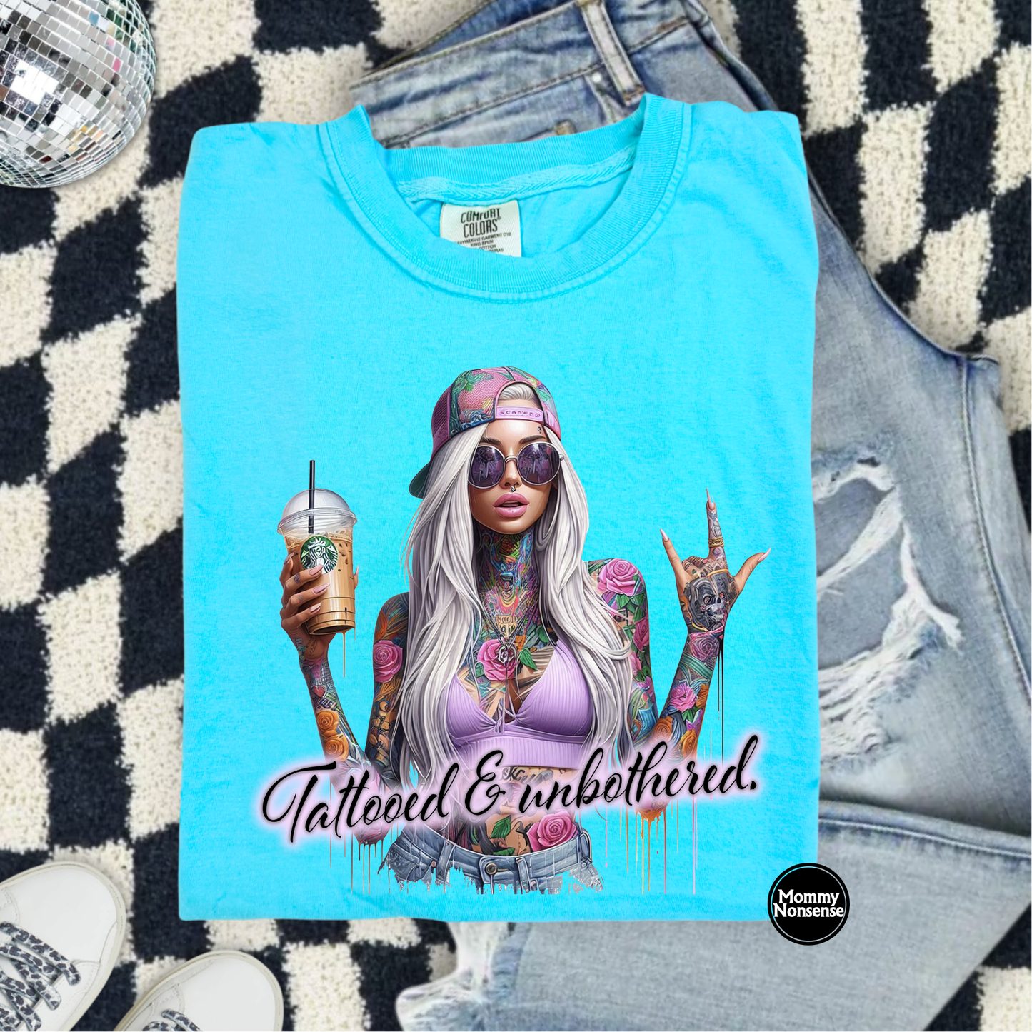Tattooed and Unbothered- DTF TRANSFER (L543) DTF Transfer