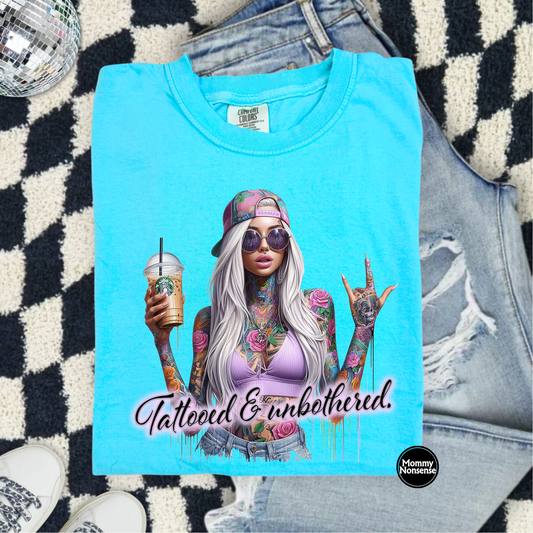 Tattooed and Unbothered- DTF TRANSFER (L543) DTF Transfer
