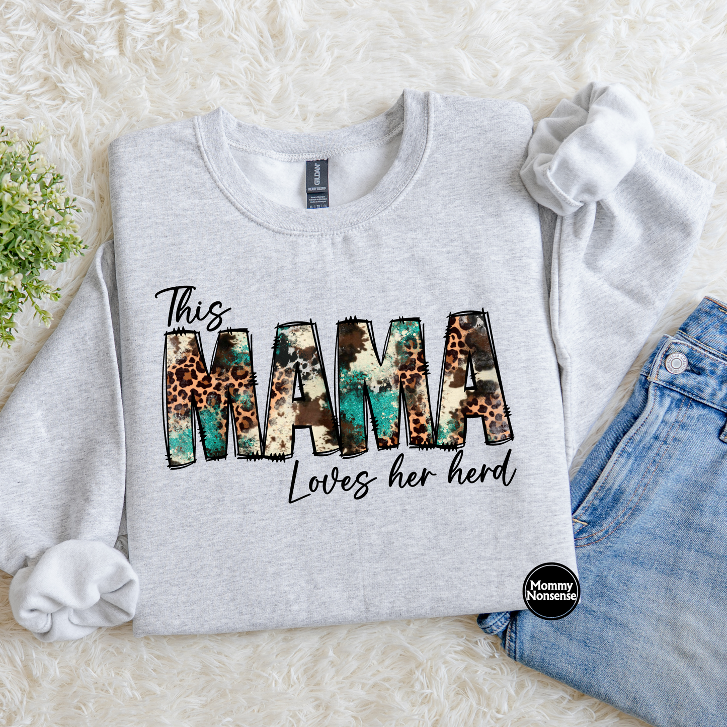This Mama loves Her Herd- DTF TRANSFER (L254) DTF Transfer