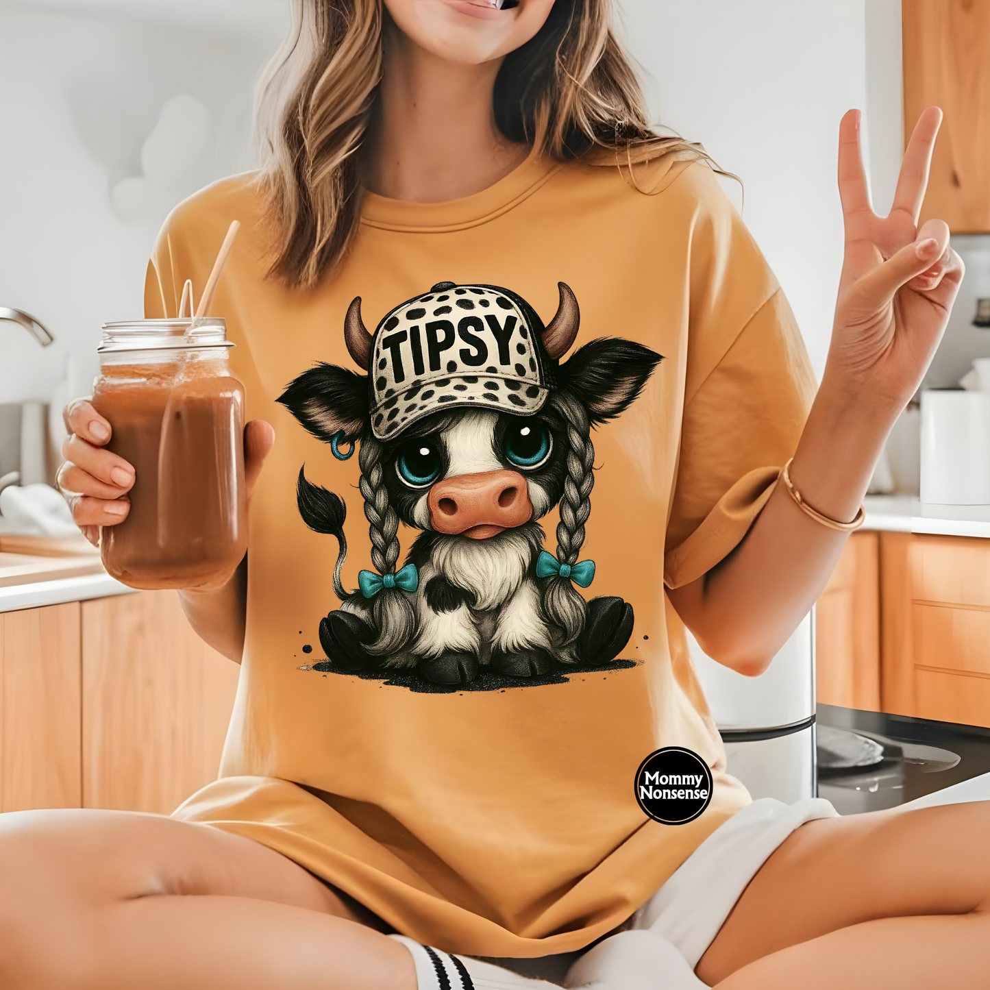 Tipsy Highlander Cow-DTF TRANSFER (D4)