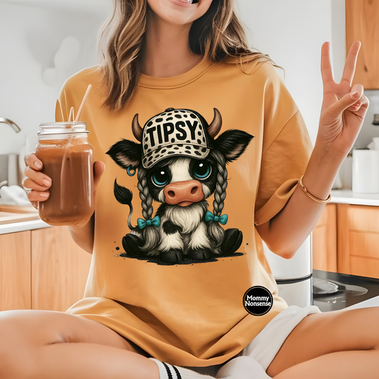 Tipsy Highlander Cow-DTF TRANSFER (D4)
