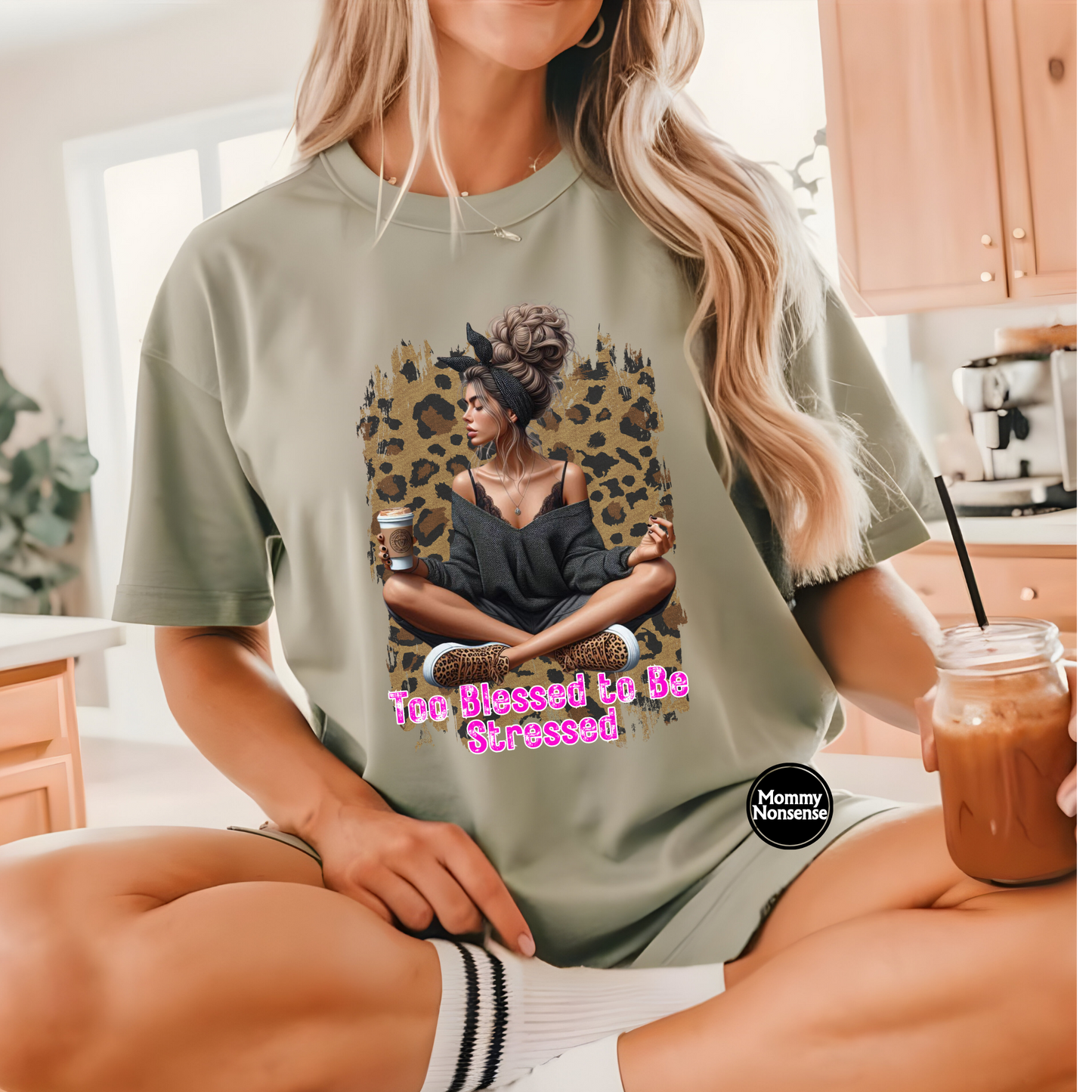 Too Blessed to be Stressed- DTF TRANSFER (L753) DTF Transfer