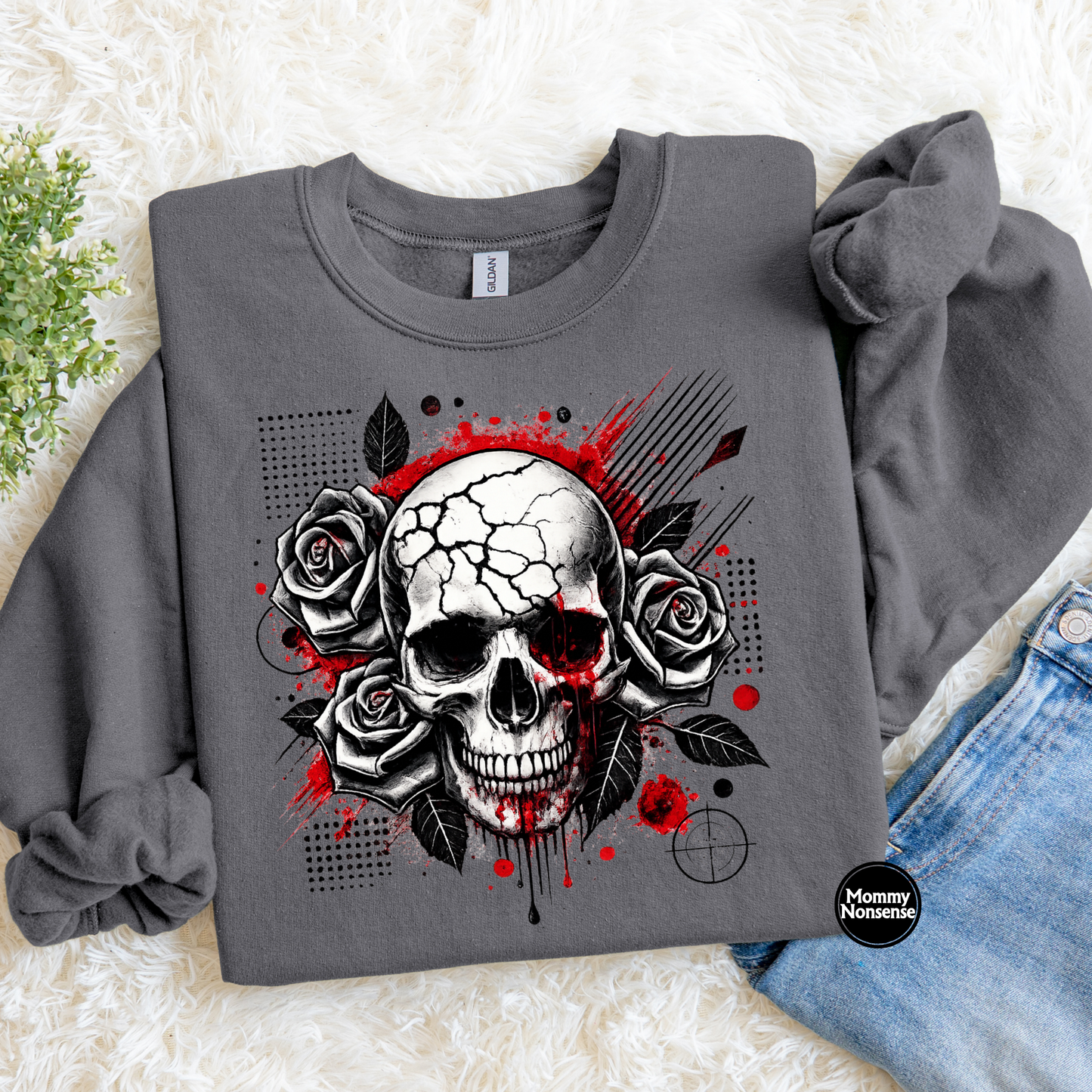 Tribal retro Skelly- DTF TRANSFER (L732) DTF Transfer
