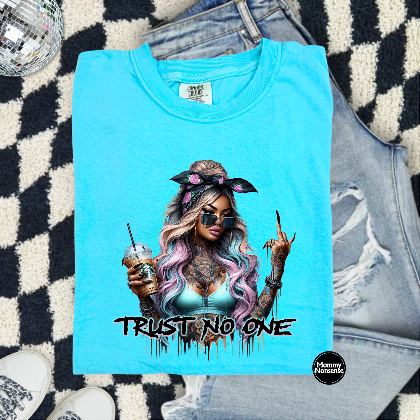 Trust No One- DTF TRANSFER (L587) DTF Transfer