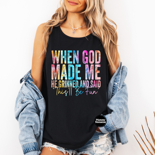 When God made me - DTF TRANSFER (L871) DTF Transfer